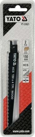 BRZESZCZOTY DO DREWNA HCS150MM 4TPI 2SZT YT-33921