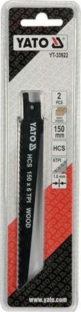 BRZESZCZOTY DO DREWNA HCS150MM 6TPI 2SZ YT-33922