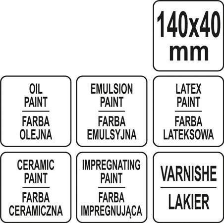 PĘDZEL TAPETOWY E40X140 YT-54641 YATO