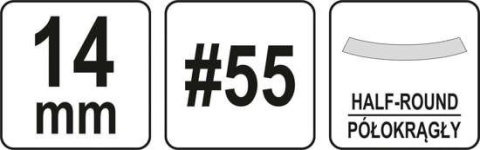 PÓŁOKRĄGŁE DŁUTO DO DREWNA 14MM YT-62823 YATO