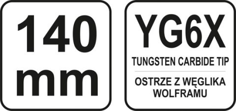 RYSIK DO SZKŁA CERAMIKI METALU 140MM YT-3740 YATO