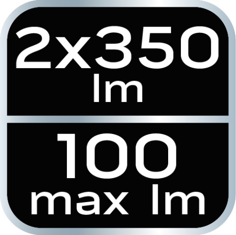 Lampa warsztatowa akumulatorowa 2x350 lm rozkładan