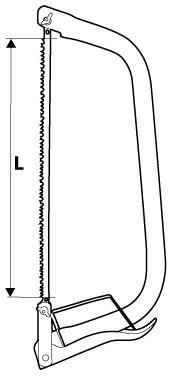 Piła kabłąkowa 533 mm