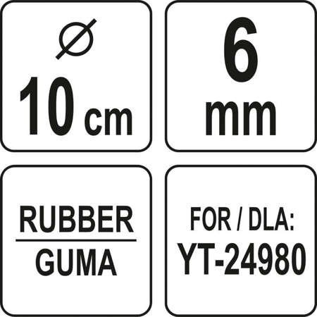 KOŃCÓWKA OKRĄGŁA DO KANALIZACJI 10CM YT-24960 YATO KOŃCÓWKA OKRĄGŁA DO KANALIZACJI 10CM YT-24960 YATO