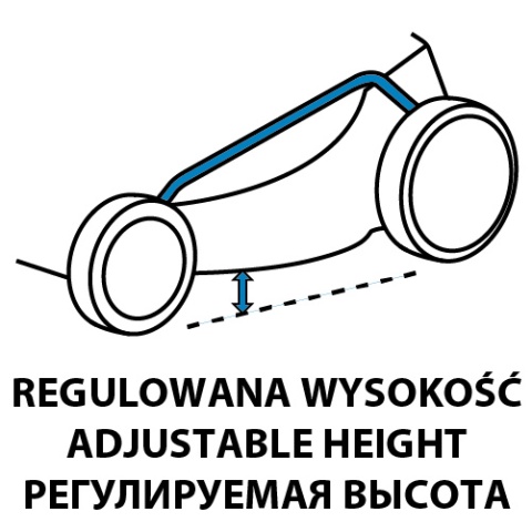 Kosiarka spalinowa 4.35KM, szerokosć koszenia 525m
