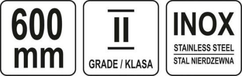 LINIAŁ MIERNICZY SS 600MM YT-70723 YATO