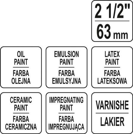 PĘDZEL ANGIELSKI WR2,5" YT-54553 YATO