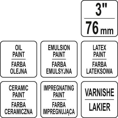 PĘDZEL ANGIELSKI WR3" YT-54554 YATO