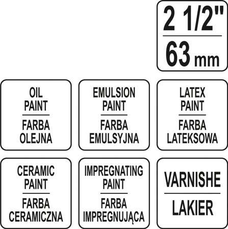 PĘDZEL KĄTOWY E63 YT-54622 YATO