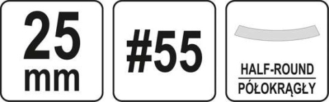 PÓŁOKRĄGŁE DŁUTO DO DREWNA 25MM YT-62826 YATO