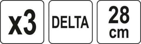 SIATKA ŚCIERNA DELTA 28CM 3SZT P80 YT-84611 YATO