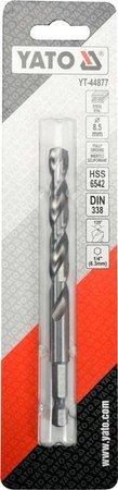 WIERTŁO DO METALU HSS 6542 8,5MM HEX YT-44877 YATO