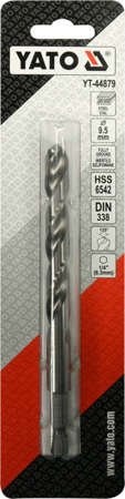 WIERTŁO DO METALU HSS 6542 9,5MM HEX YT-44879 YATO