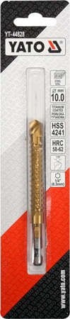 WIERTŁO FRE DO METALU 10,0MM HSS-TiN HEX YT-44828
