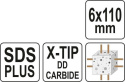 WIERTŁO SDS PLUS PREMIUM 6MM/110MM YT-41931 YATO