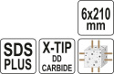 WIERTŁO SDS PLUS PREMIUM 6MM/210MM YT-41942 YATO