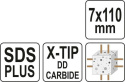 WIERTŁO SDS PLUS PREMIUM 7MM/110MM YT-41932 YATO