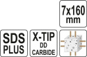 WIERTŁO SDS PLUS PREMIUM 7MM/160MM YT-41937 YATO
