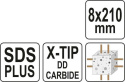 WIERTŁO SDS PLUS PREMIUM 8MM/210MM YT-41943 YATO
