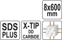 WIERTŁO SDS PLUS PREMIUM 8MM/600MM YT-41961 YATO