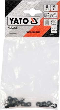 ZESTAW OGNIW DO ŁAŃCUCHA 3/8" / 0,06" YT-84978 YATO