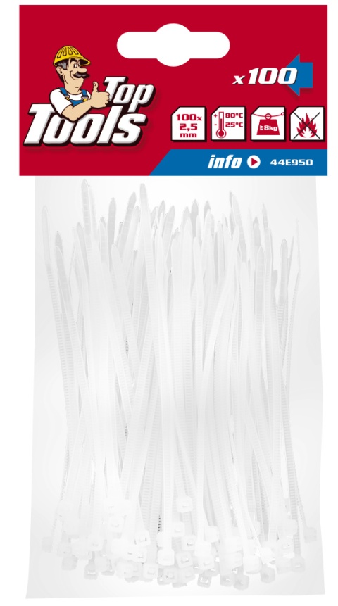 Opaski zaciskowe 3.6 x 300 mm, 100 szt.