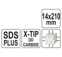 WIERTŁO SDS PLUS PREMIUM 14MM/210MM YT-41947 YATO