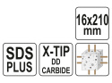 WIERTŁO SDS PLUS PREMIUM 16MM/210MM YT-41948 YATO