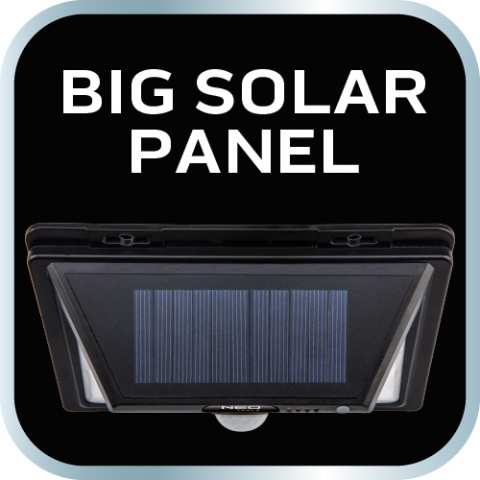 Lampa solarna ścienna SMD LED 350 lm