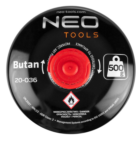 Nabój z gazem butan 500g, nakręcany Nabój z gazem butan 500g, nakręcany