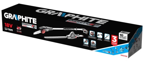 Urządzenie ogrodowe na wysięgniku 2w1 - pilarka i