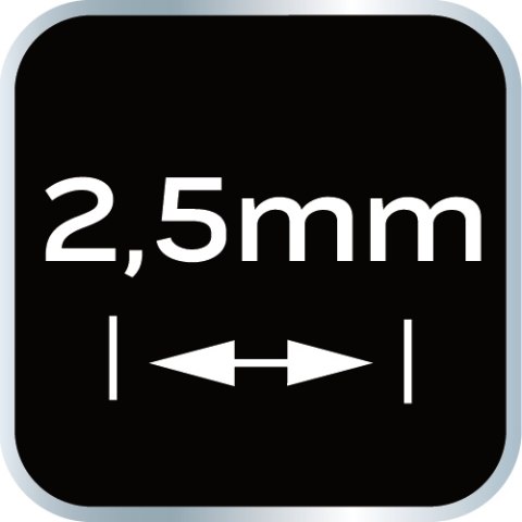 Krzyżyki dystansowe 2.5 mm, 150 szt. Krzyżyki dystansowe 2.5 mm, 150 szt.
