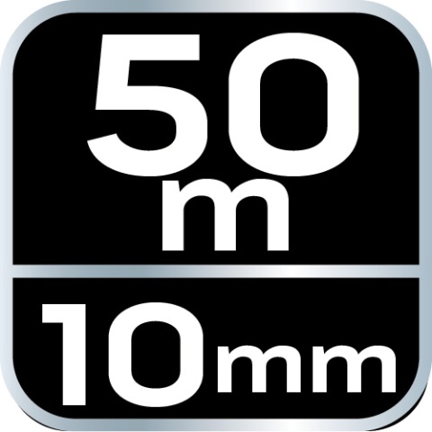 Taśma miernicza stalowa 50 m x 10 mm