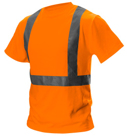 T-shirt ostrzegawczy, pomarańczowy, rozmiar XXL