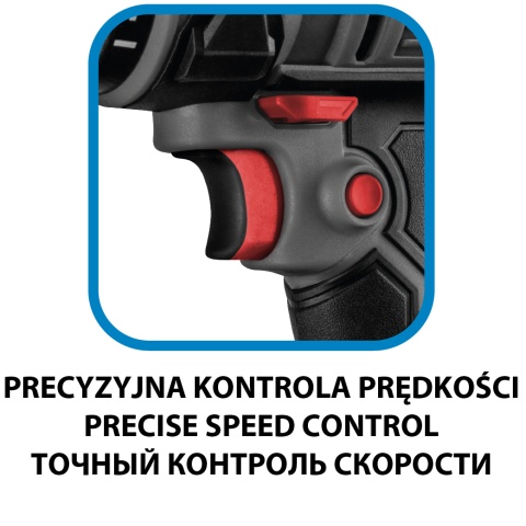 Wiertarko-wkrętarka sieciowa 300W, uchwyt samozaciskowy