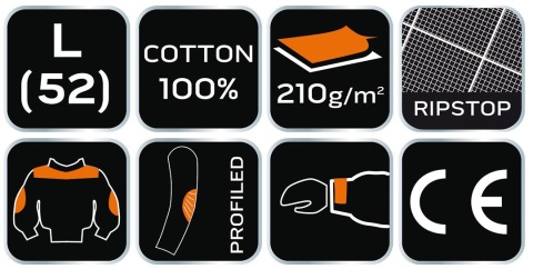 Bluza robocza Neo Garage L, 100% bawełna rip stop
