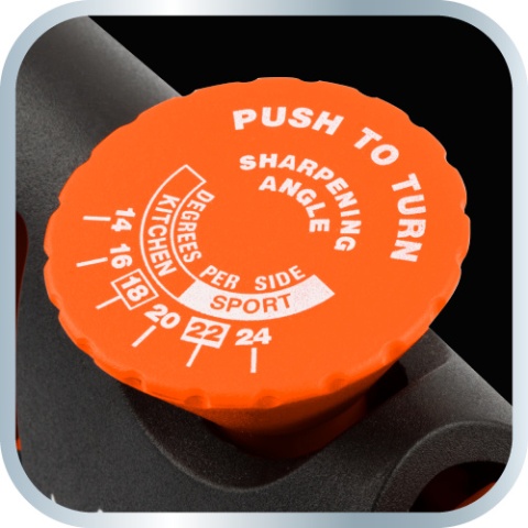 Ostrzałka do noży i nożyczek z regulacją kąta ostrzenia