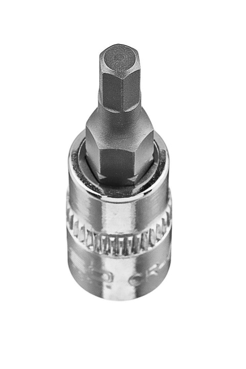 Końcówka sześciokątna H4 na nasadce 1/4", krótka 37