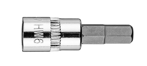 Końcówka sześciokątna H6 na nasadce 1/4", krótka 37 Końcówka sześciokątna H6 na nasadce 1/4", krótka 37