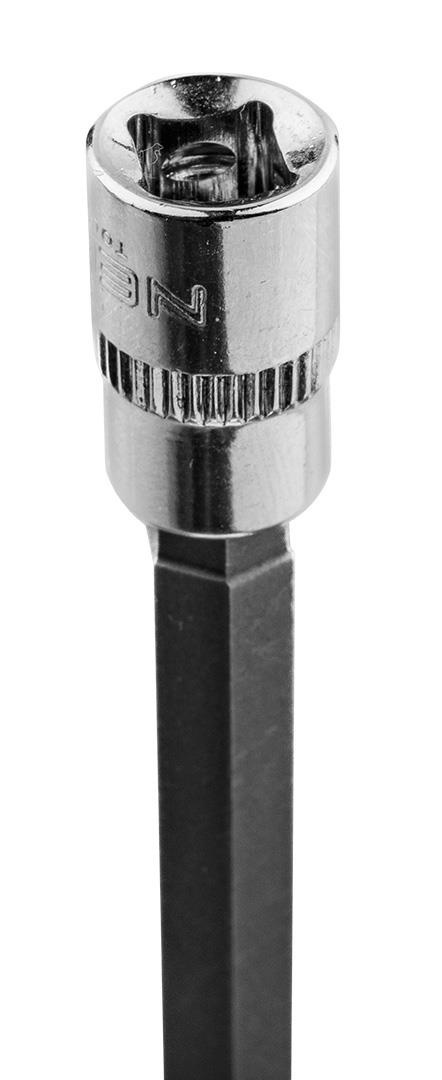 Końcówka sześciokątna H7 na nasadce 1/4", długa 87