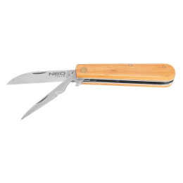Nóż monterski ze szpikulcem drewniane okładki