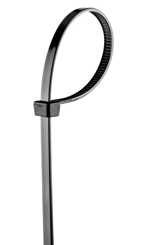 Opaski zaciskowe 2.5 x 200 mm, 100 szt., czarne