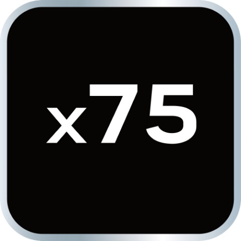 Opaski zaciskowe 4.8 x 300 mm, 75 szt., czarne