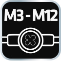 Oprawka do narzynek M3 - M12,stalowa