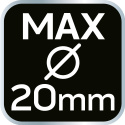 Sekator by-pass 210 mm, zakres do 20 mm