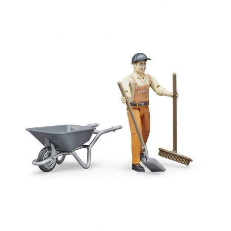 Figurka pracownika z akcesoriami 62130 Bruder