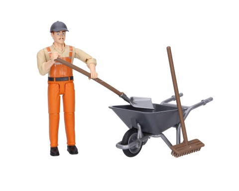 Figurka pracownika z akcesoriami 62130 Bruder