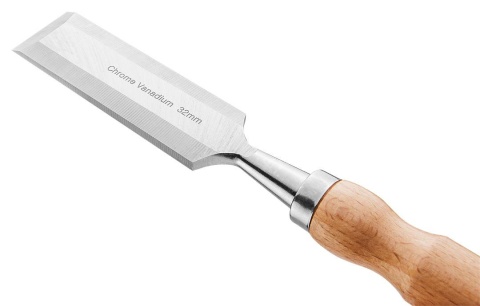 Dłuto 32 mm, CRV, uchwyt drewniany