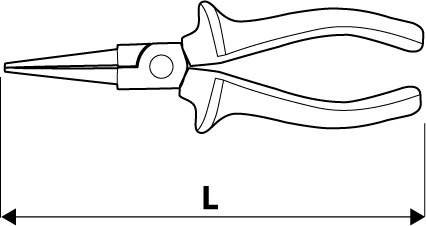 Szczypce okrągłe 160 mm