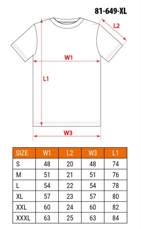 T-shirt granatowy, rozmiar XL